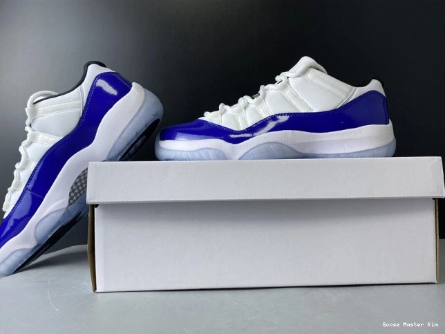 Low White Air Jordan 11 Concord AH7860-100 Retro 0821